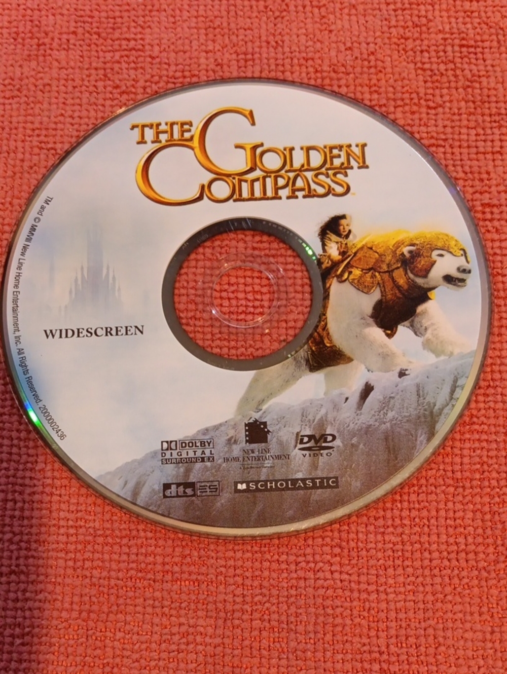 2/$8 The Golden Compass DVD *NO CASE*